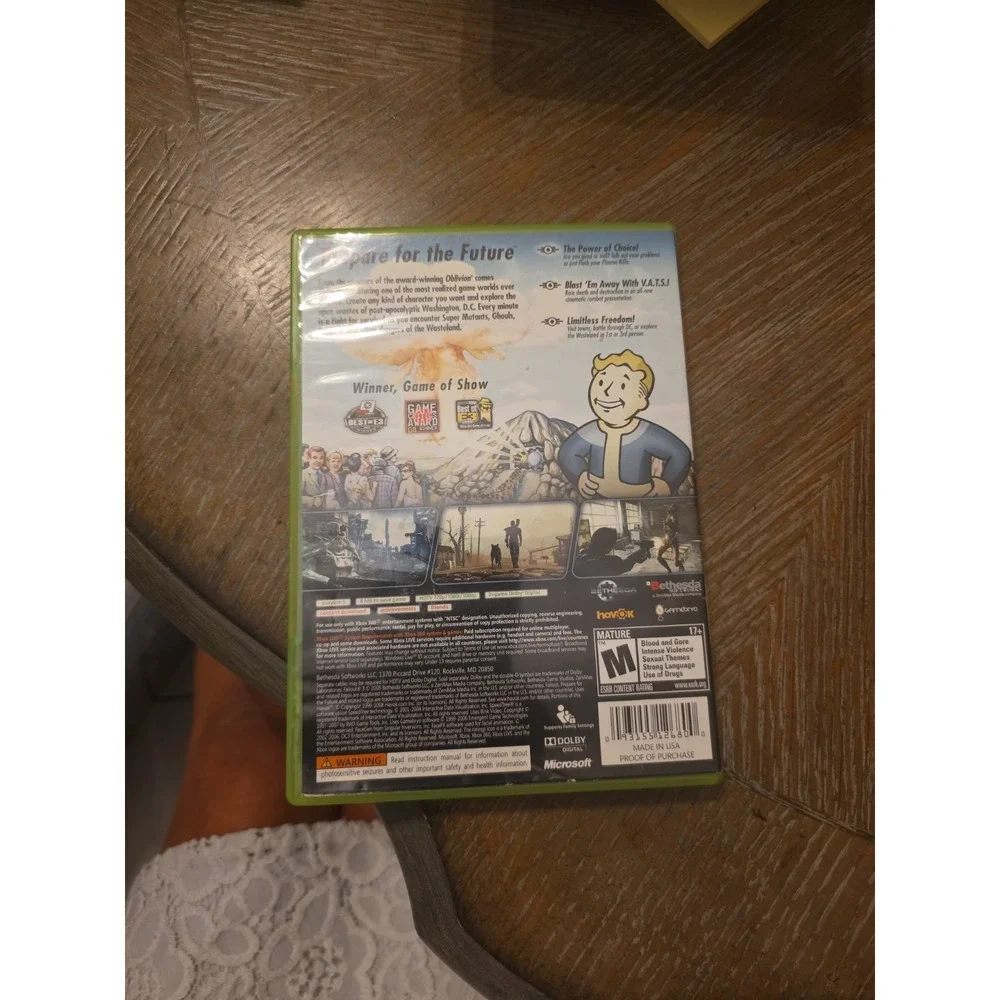 Fallout 3 Microsoft Xbox 360 (2008) Complete